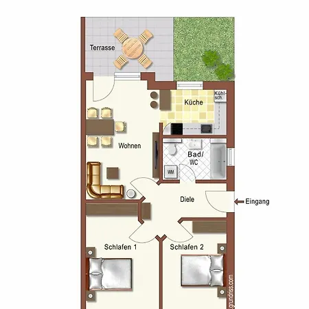 Haus Muehlenblick 5a 2 شقة